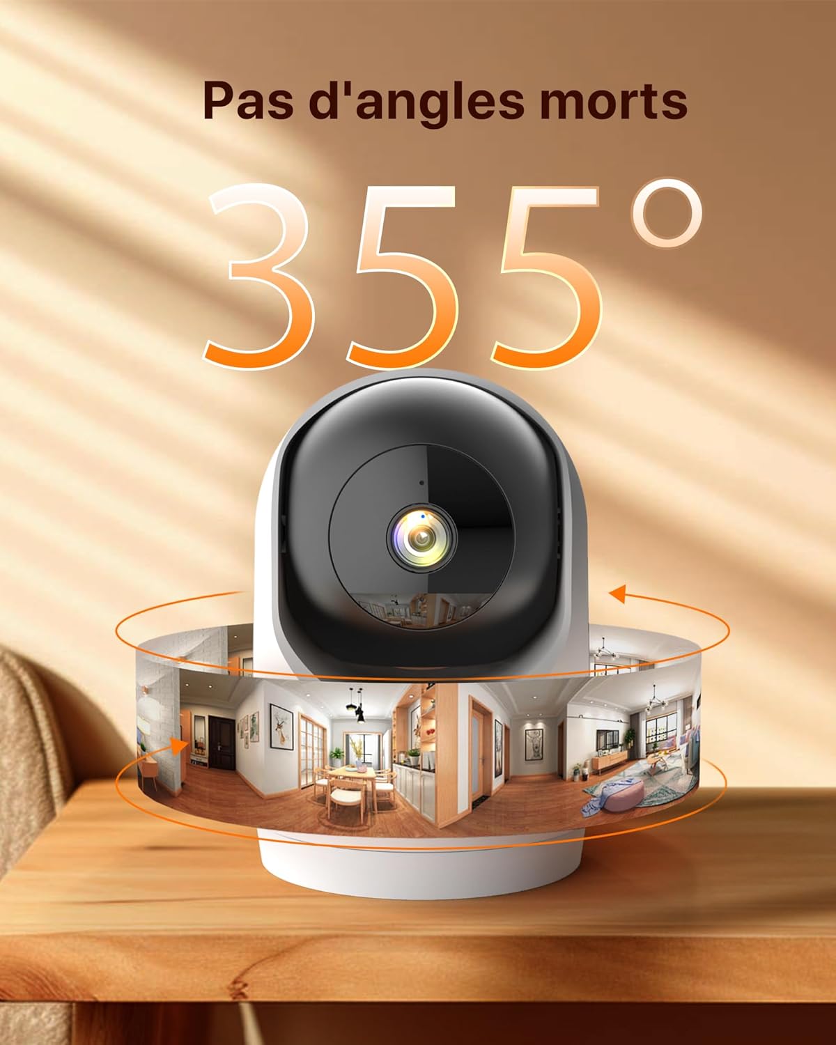 Thumbnail 1 de Tenda Caméra de sécurité Wi‑Fi 6 3MP Pan/Tilt (lot de 2) — vision nocturne infrarouge et audio bidirectionnel