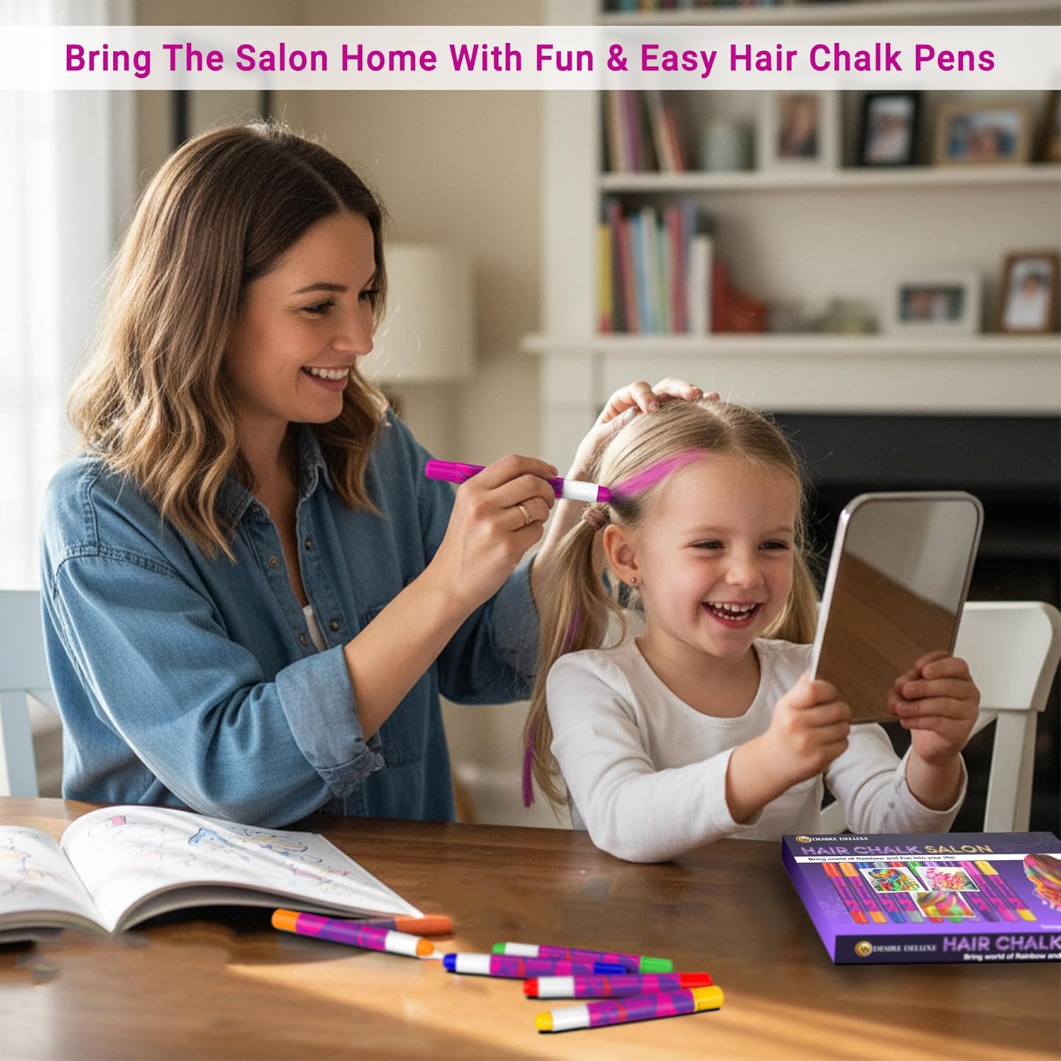 Detalle 2 de Desire Deluxe Hair Chalk 10-Pack 💇♀