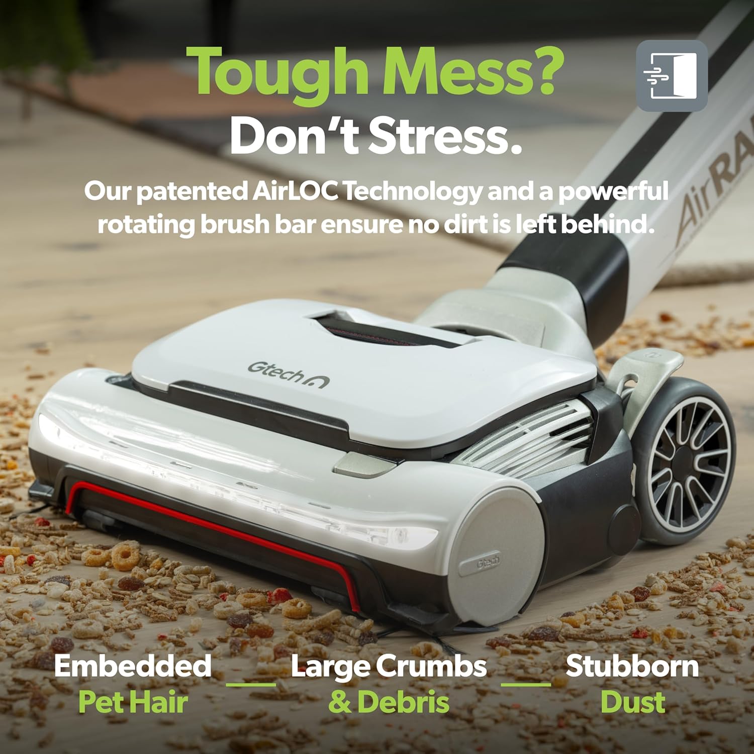 Thumbnail 6 de Gtech AirRam AR50 1-03-270 Cordless Vacuum Cleaner (White/Black) – 60W, 0.7L