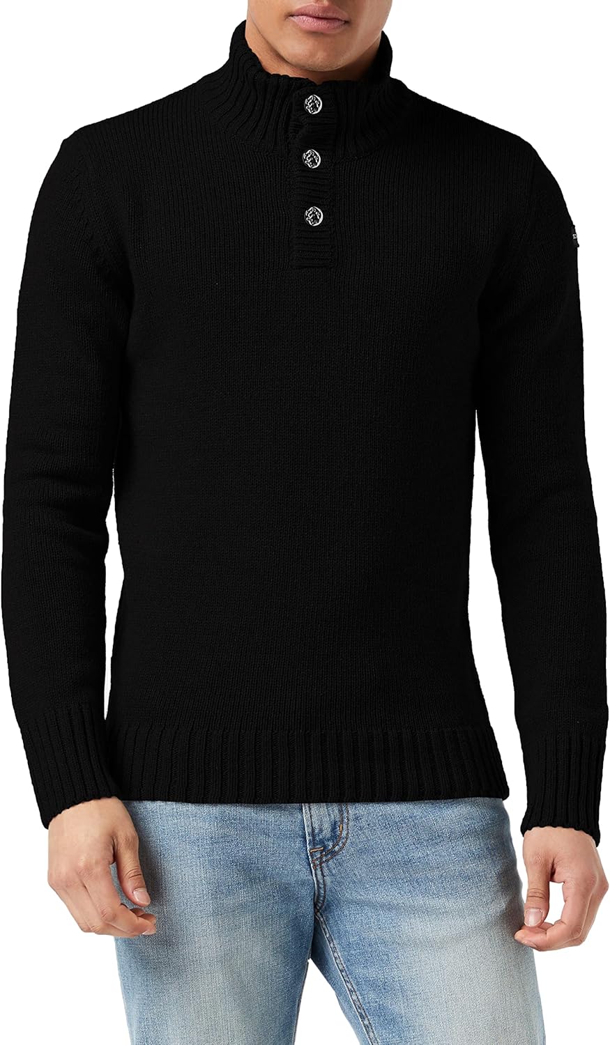 Thumbnail 4 de Schott NYC Pull homme Ref 51238 Naturel (beige) : jersey style camionneur