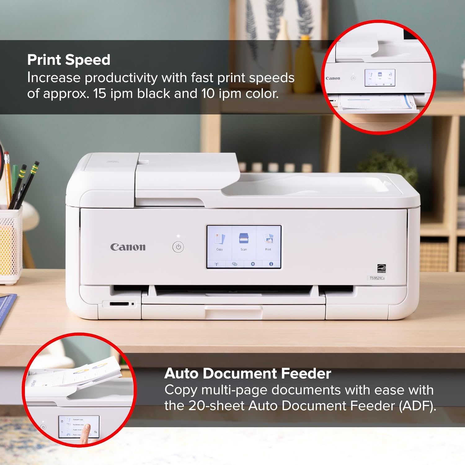 Thumbnail 3 de Canon all-in-one inkjet printer TS9521Ca