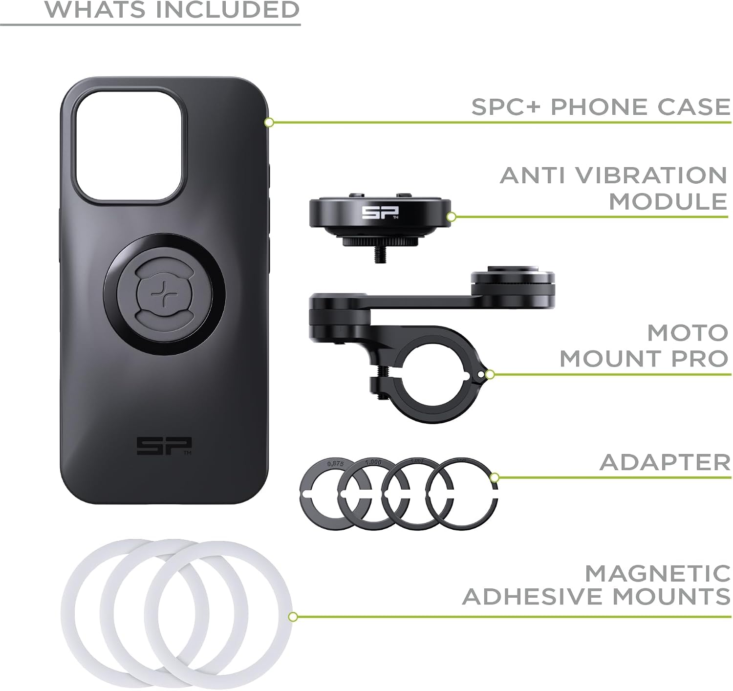 Thumbnail 1 de SP CONNECT Moto Bundle SPC+ avec module anti-vibration (compatible iPhone 16 Pro Max, MagSafe)