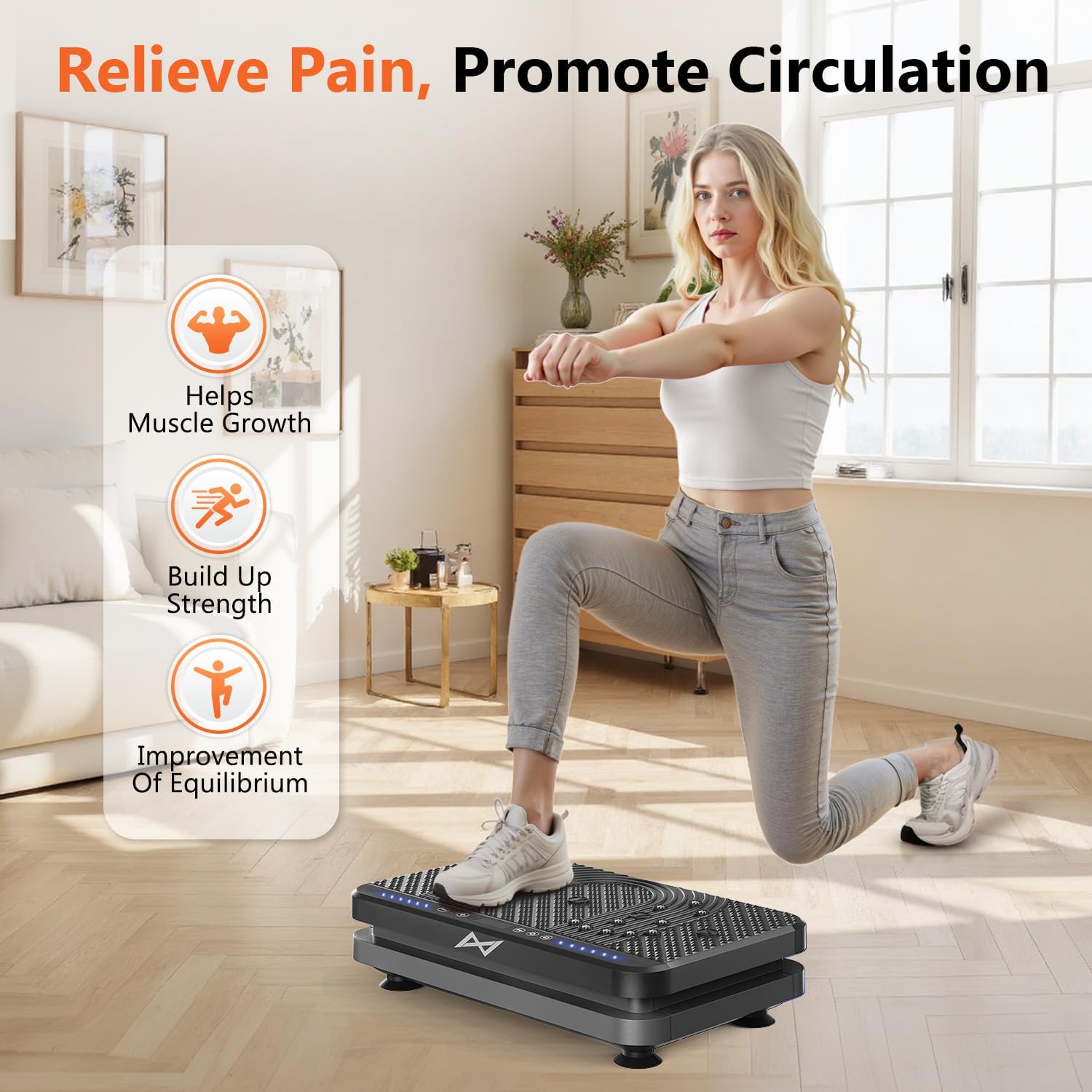 Detalle de AXV Vibration Plate 120-Speed Full Body Shaker