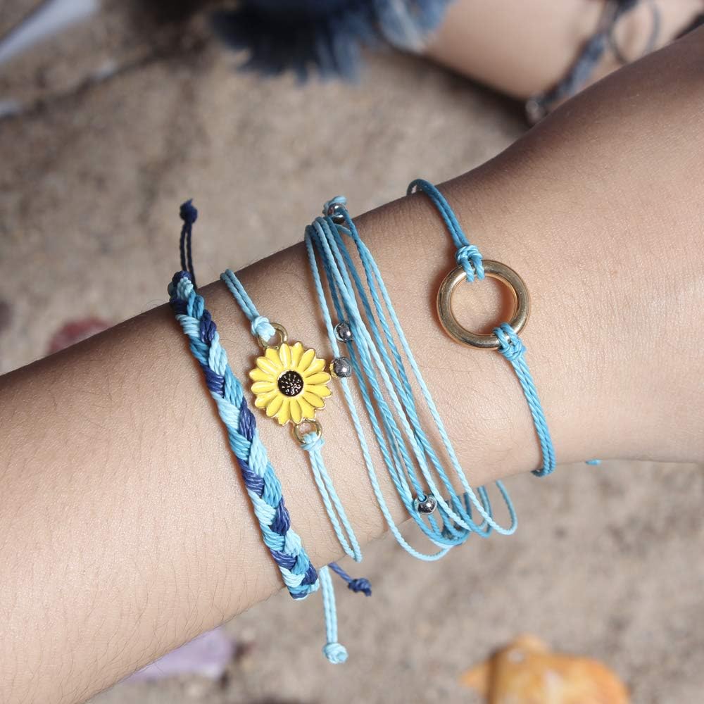 Thumbnail 6 de Sunflower String Bracelets, Adjustable