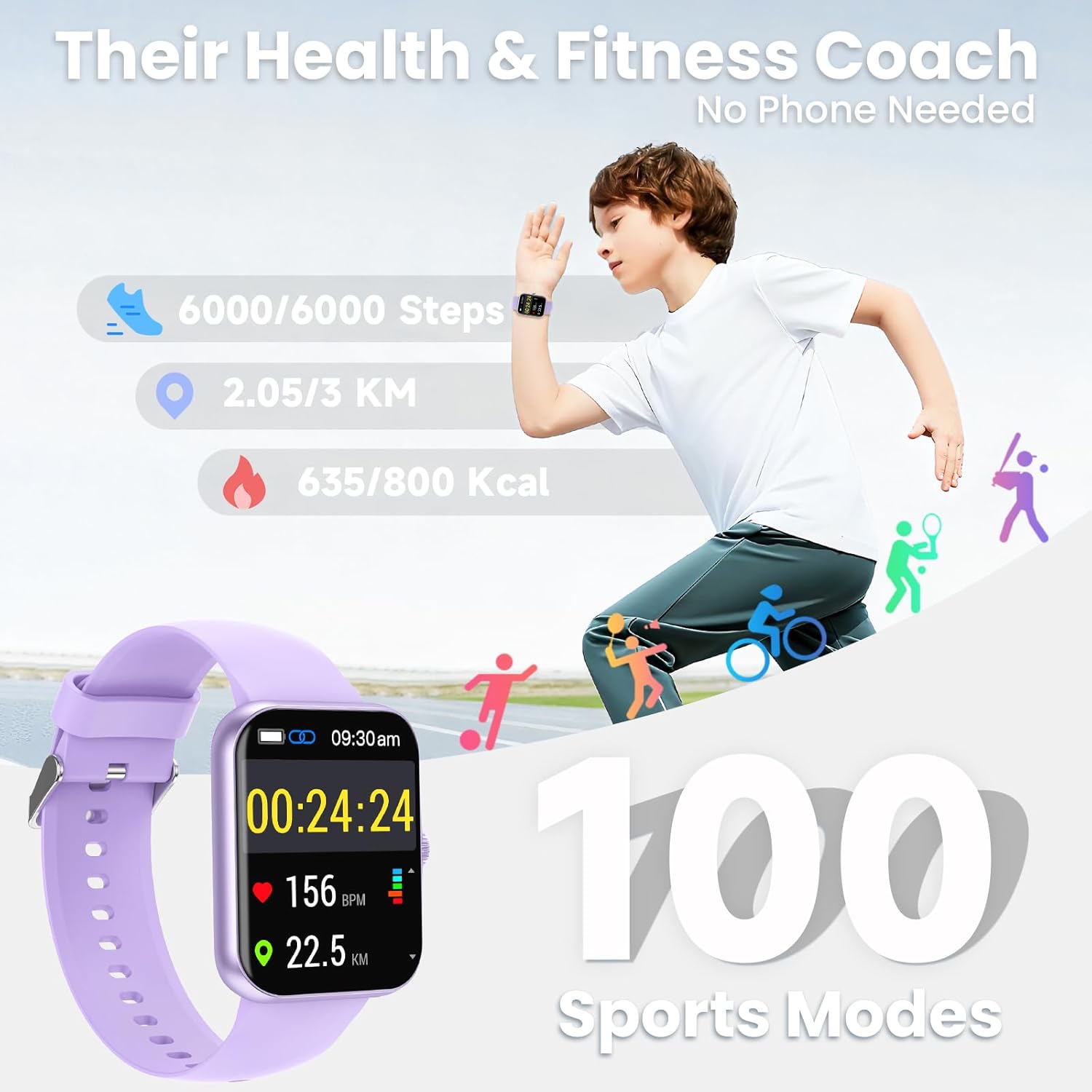 Detalle 2 de BJLBOJEY Kids Smart Watch 1.83''