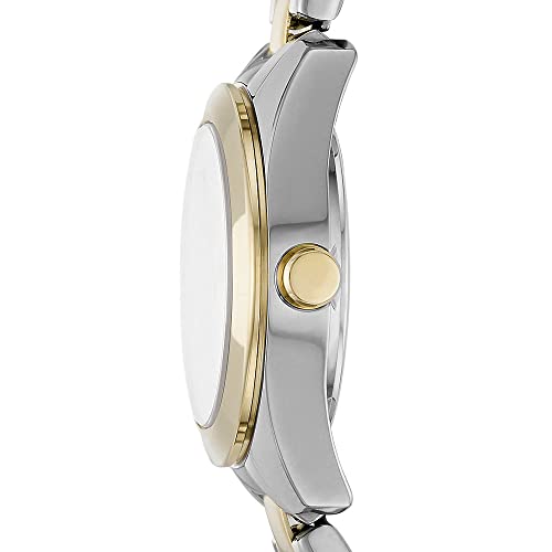 Detalle de DKNY Nolita NY2922: reloj para mujer bicolor de acero con movimiento de cuarzo y 3 manecillas