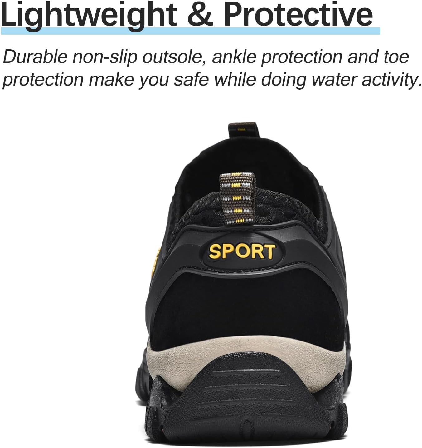 Detalle 2 de TRAILBLITZ Men’s Quick-Drying Water Shoes for Hiking, Wading & Water Sports