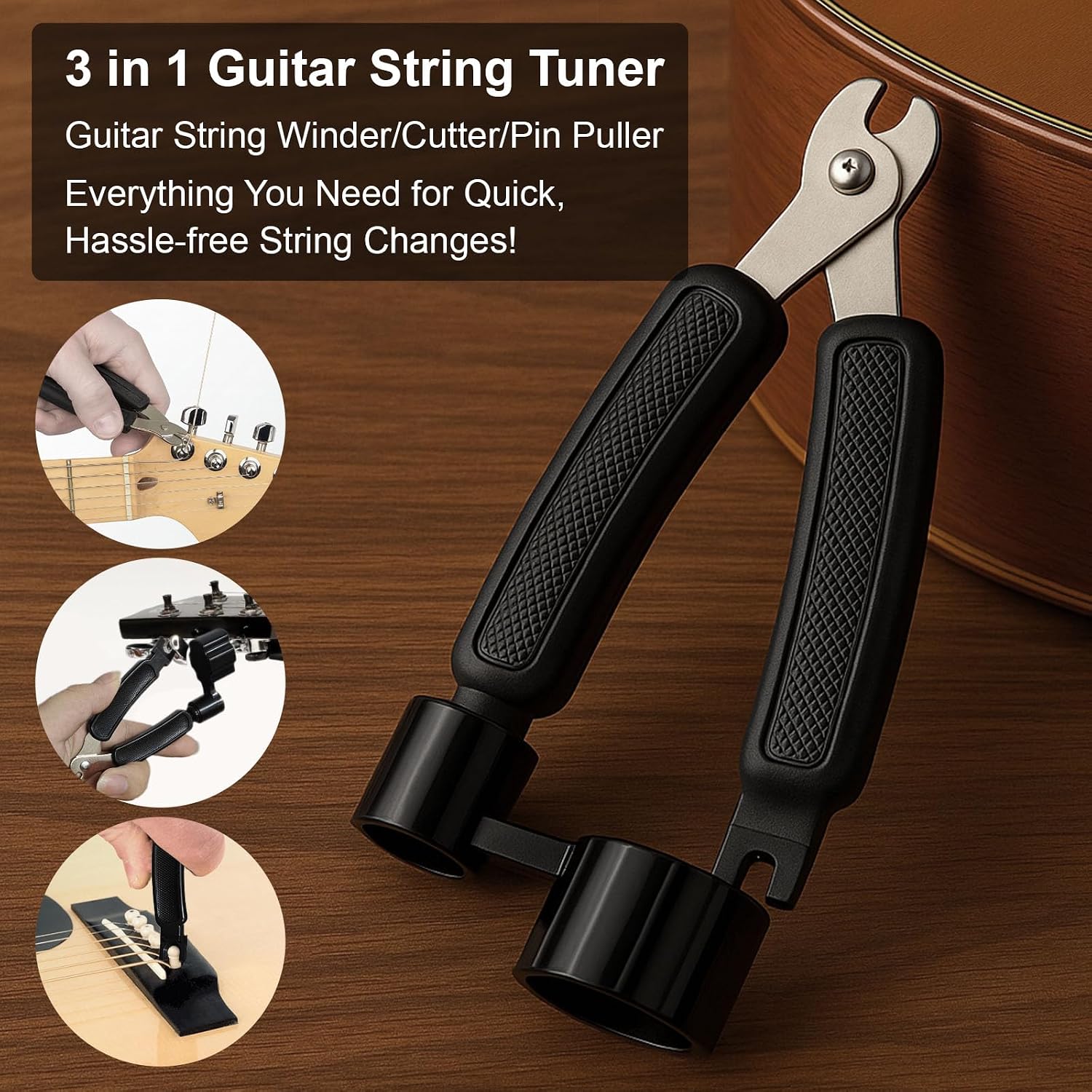 Detalle de DINGSEN Guitar Cleaning Kit-8Pc: Pro Maintenance for Every Guitar