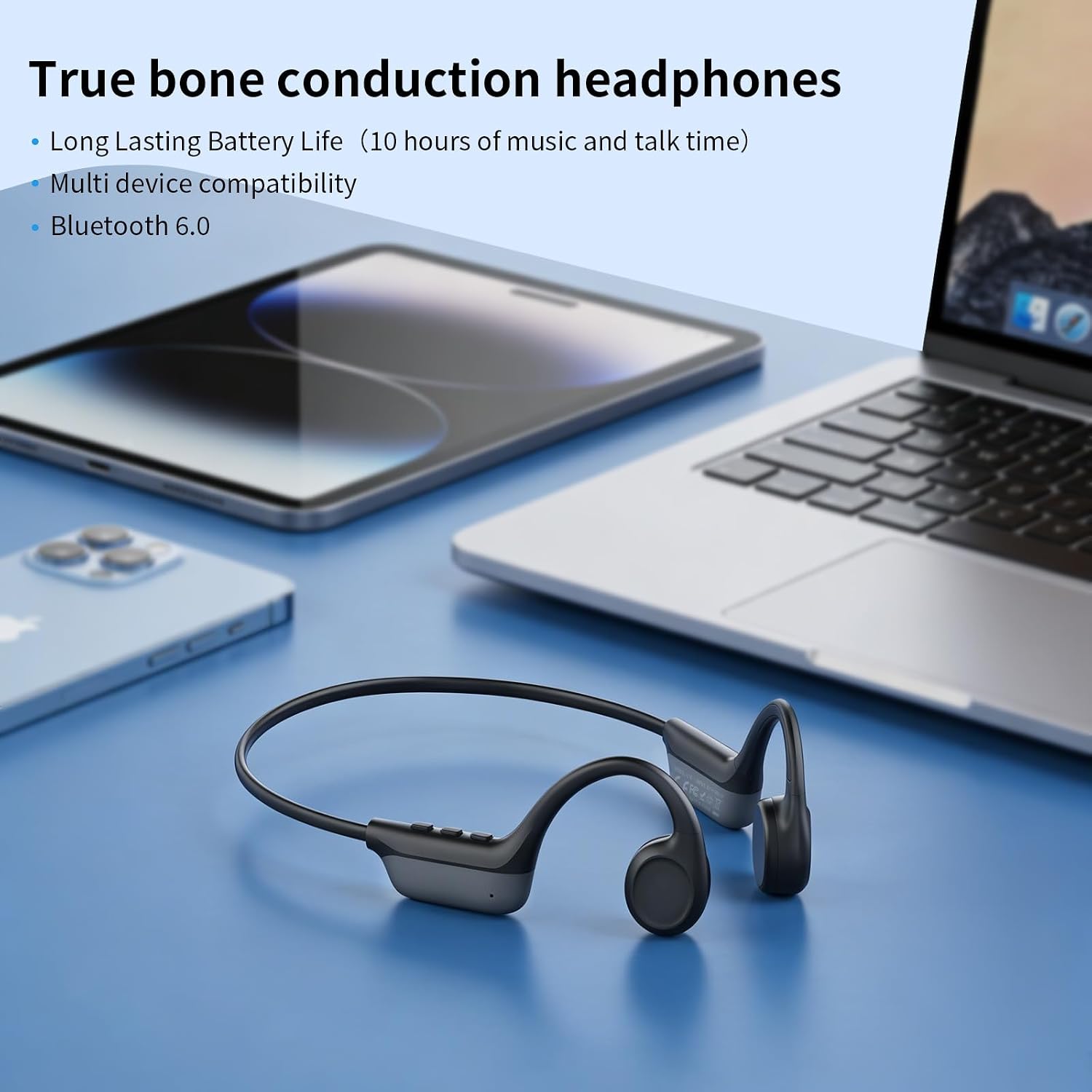 Thumbnail 3 de Vulxovt 2026 Bone Conduction Headphones: Open-Ear Bluetooth 6.0 for Safe, Comfortable Workouts