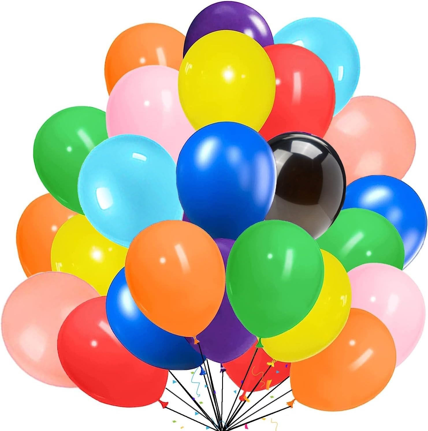 Tomario Rainbow Balloons 50pcs helium balloon 🎈