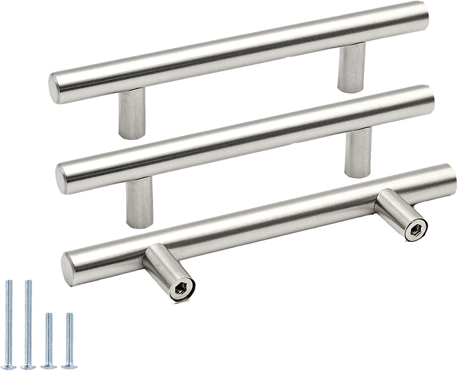 Detalle de Goldenwarm Cabinet Handles, Brushed Nickel