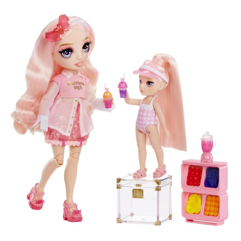 Detalle de Muñeca Rainbow High Blush Little Pool Day 14 cm multicolor desmontable