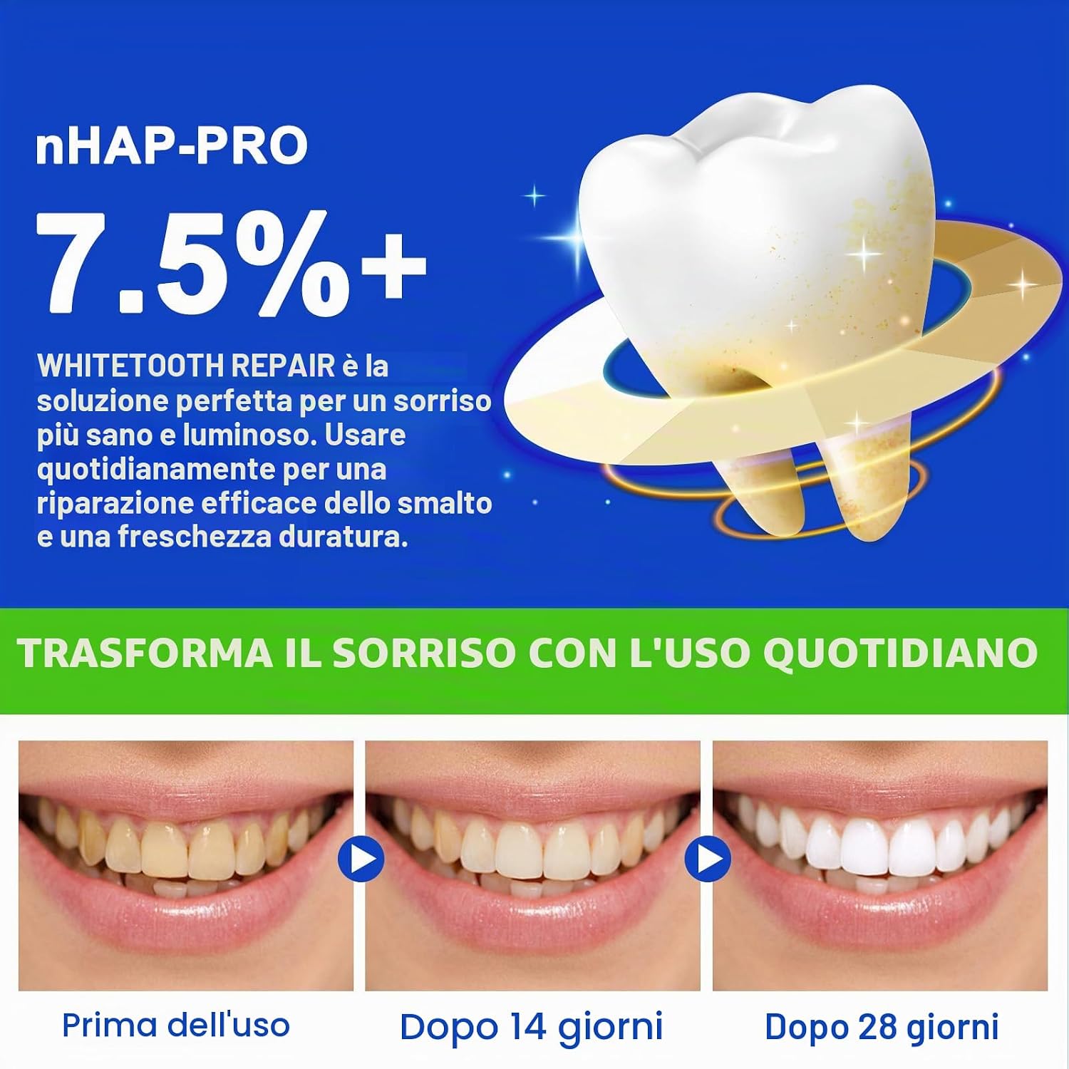 Detalle de Feeliville Dentifricio all'idrossiapatite 120 g 🦷
