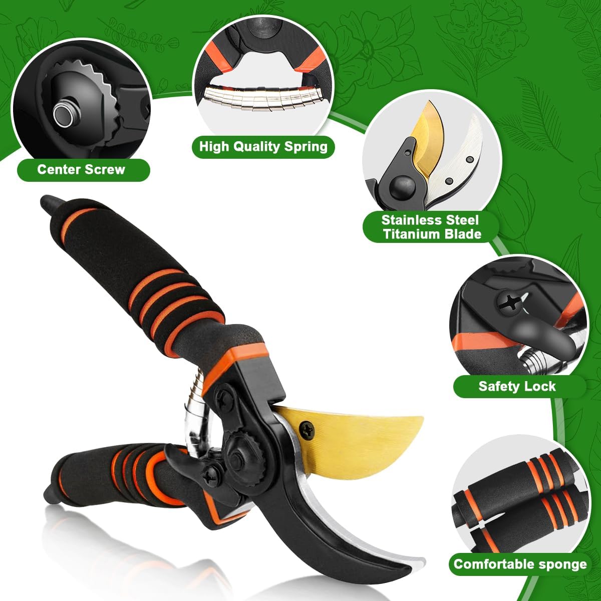 Thumbnail 2 de Garden Secateurs 2PCS bypass pruning shears