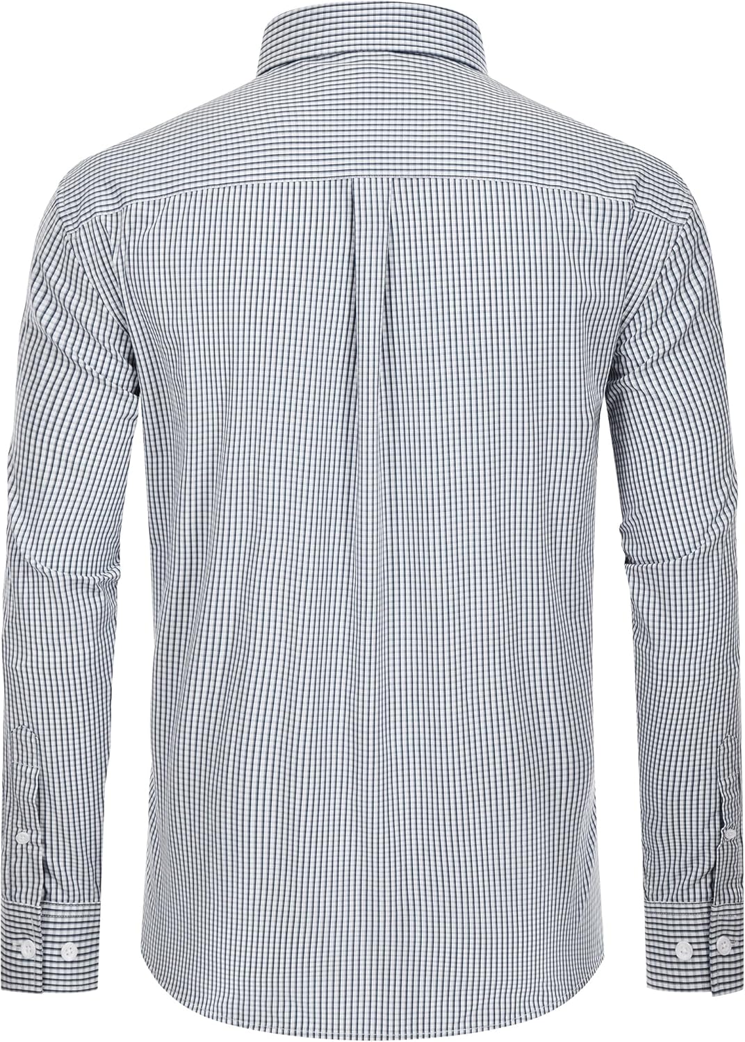 Thumbnail 1 de Alimens & Gentle Men's Plaid Button Down Shirts: Cotton Long Sleeve Regular Fit Gingham