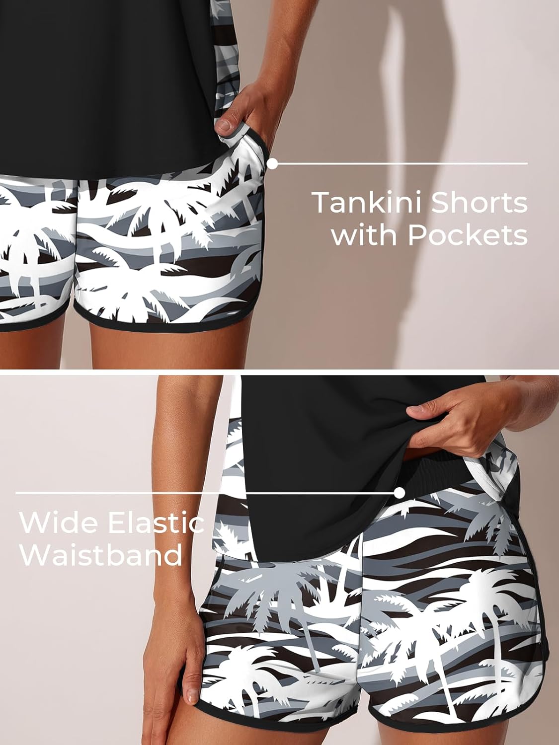 Thumbnail 3 de Summer Mae Tankini Blouson Two-Piece Swimsuit with Pockets (2026)