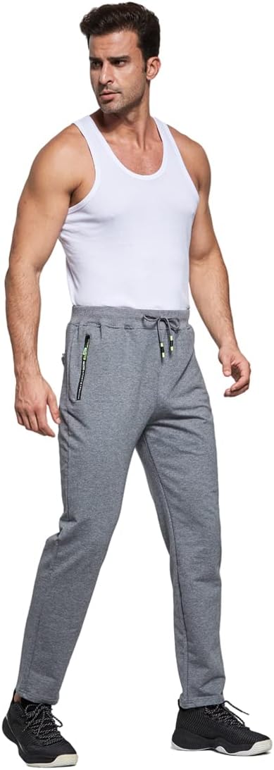 Thumbnail 3 de ZOXOZ pantaloni sportivi da uomo in cotone con tasche con zip ed elastico in vita