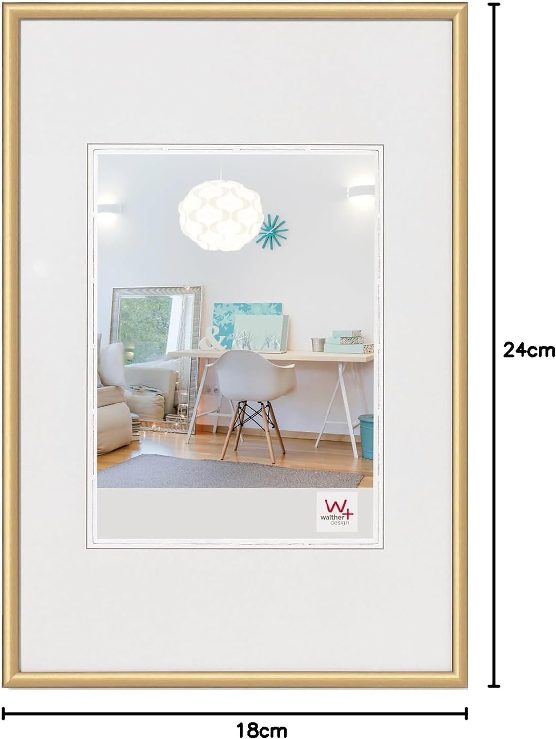 Thumbnail 5 de Walther Design New Lifestyle Lot de 3 Cadres Photo Doré 18 x 24 cm
