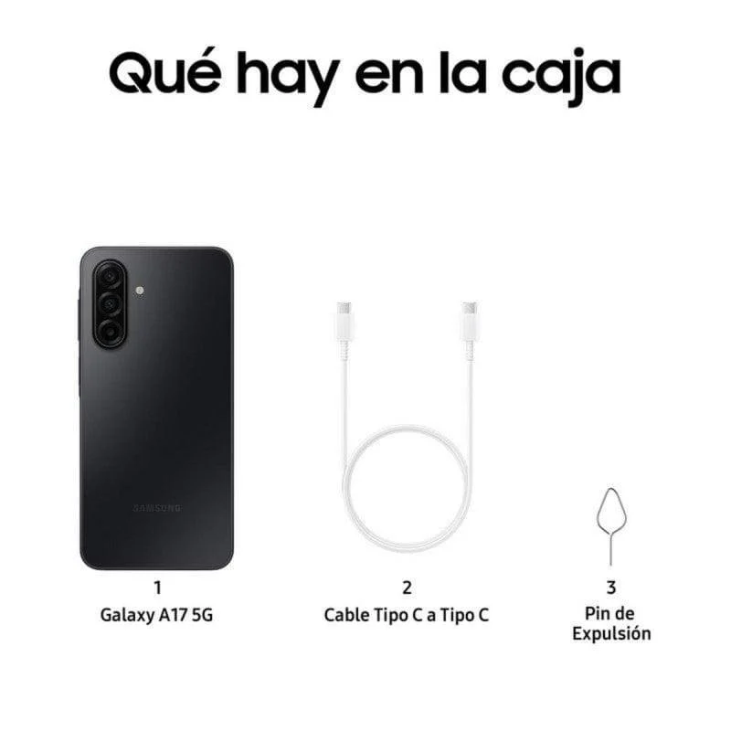 Detalle de Samsung Galaxy A17 5G 4GB/128GB con pantalla Super AMOLED de 6,7" (Importada EU) en negro