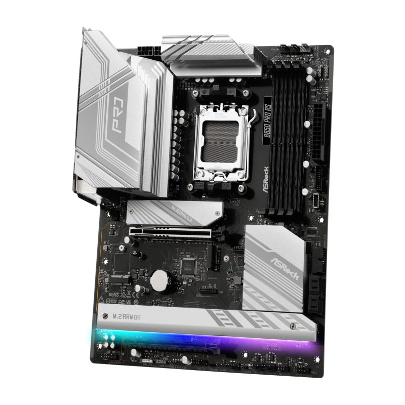 Detalle de ASRock B850 Pro Race Sport AM5 ATX: placa base para gamers y creadores exigentes