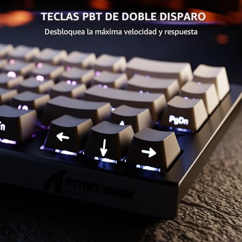 Thumbnail 7 de ATTACK SHARK X68 HE: Teclado gaming 60% con Rapid Trigger y 8000 Hz de sondeo