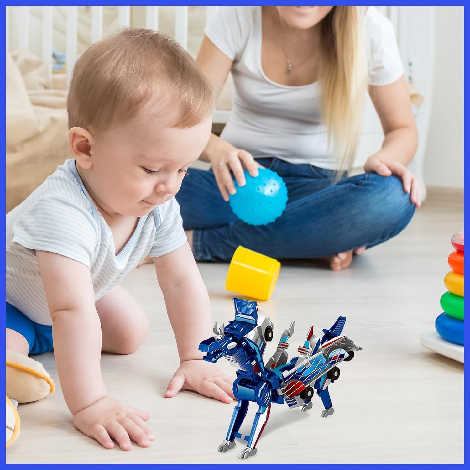 Detalle de Felly Dragon transforming car robot toys (2-car set) with magnetic automatic deformation