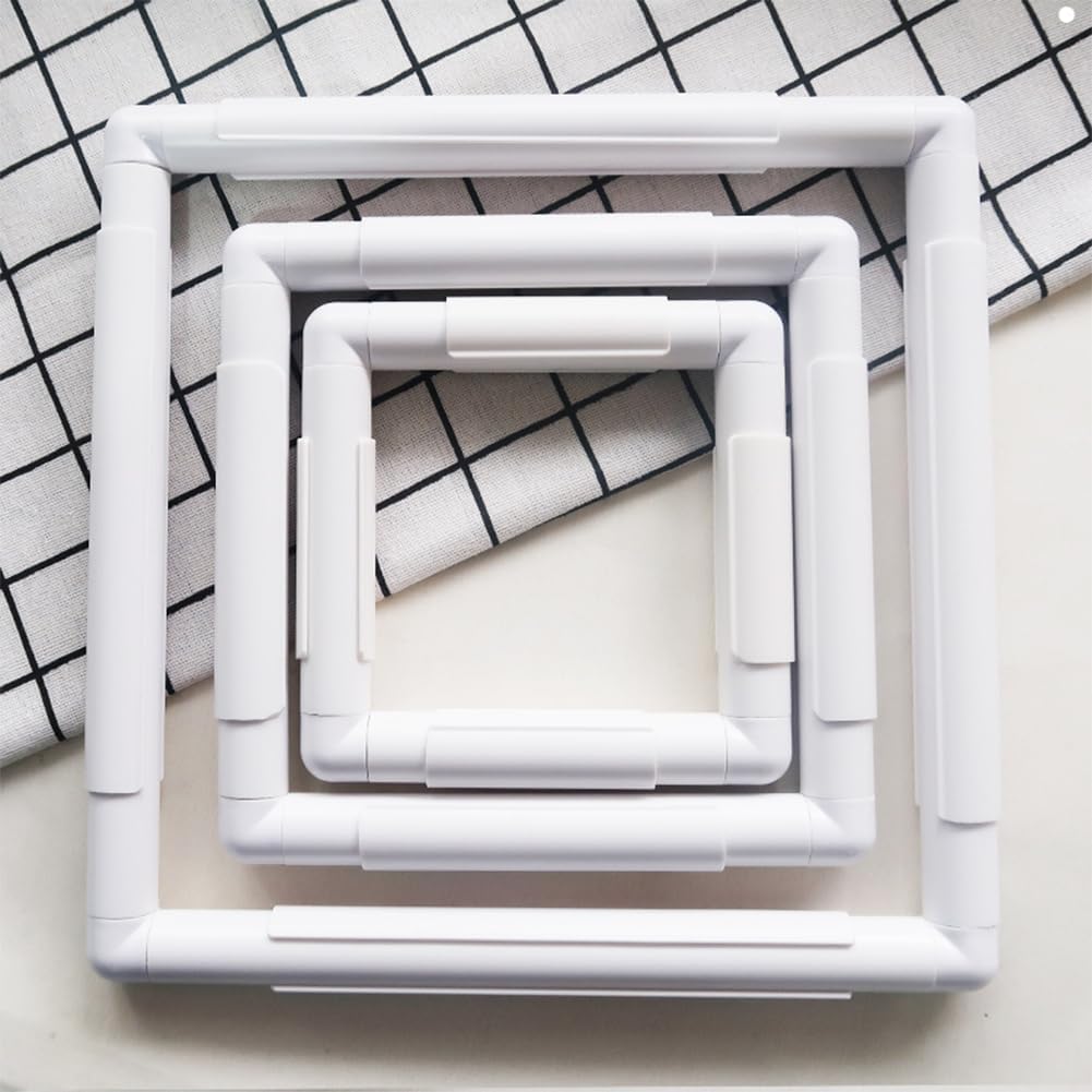 Detalle de Universal Clip Frame cross stitch frame (square) for embroidery, quilting, needlepoint & silk painting
