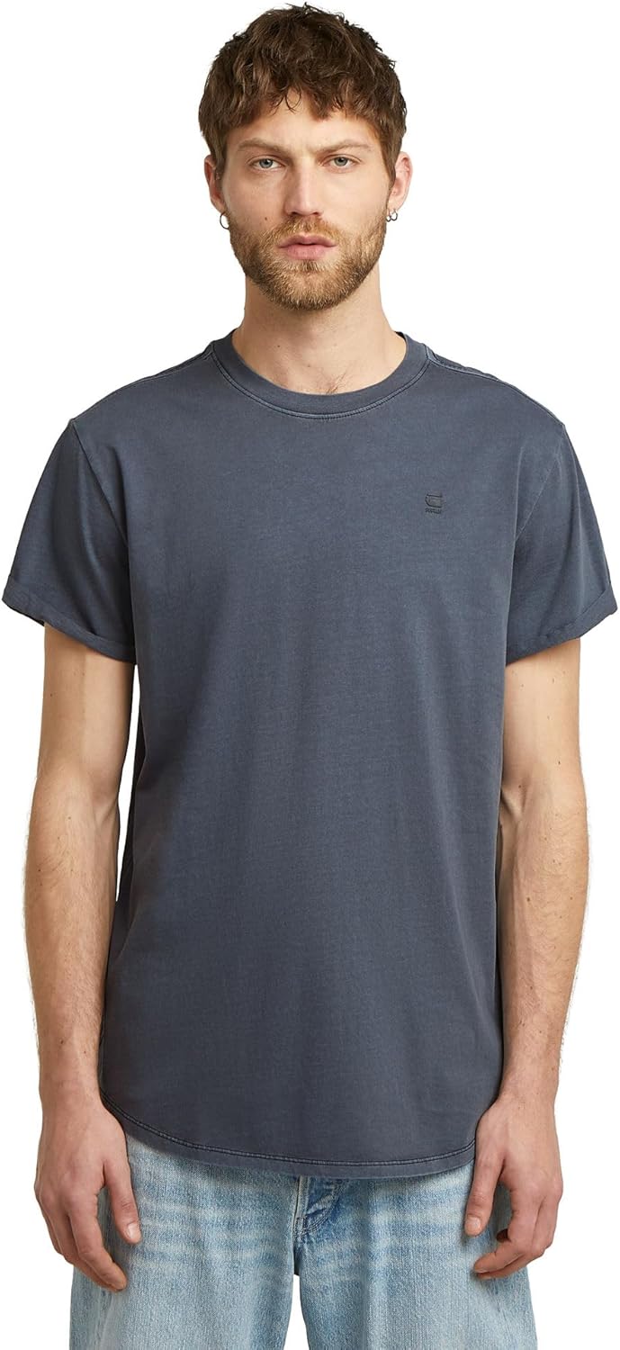 Detalle de G-Star Herren Base-S T-Shirt – Rundhals, kurze Ärmel, G-Star RAW Print