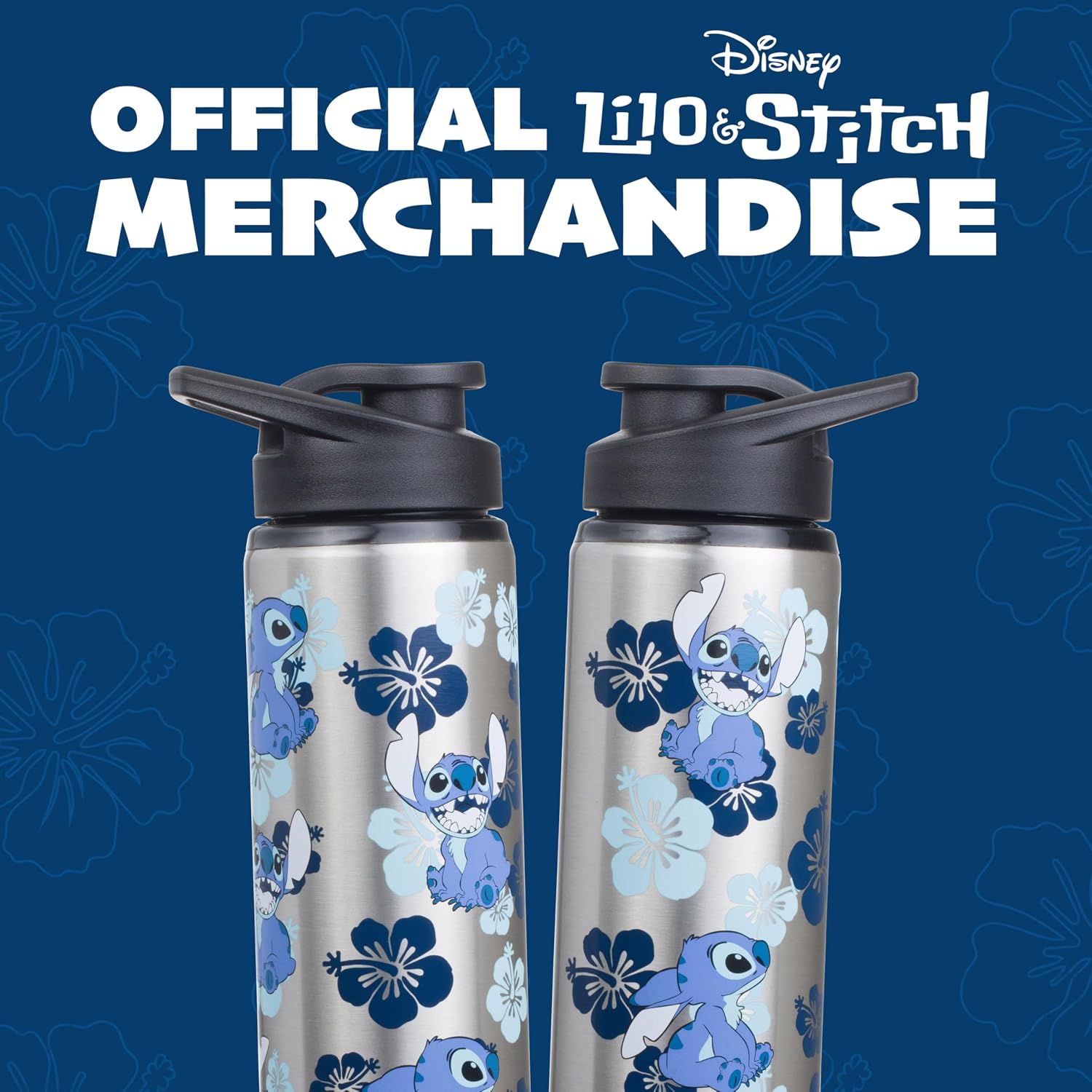 Thumbnail 6 de Silver Buffalo Stainless Steel Water Bottle 25 oz