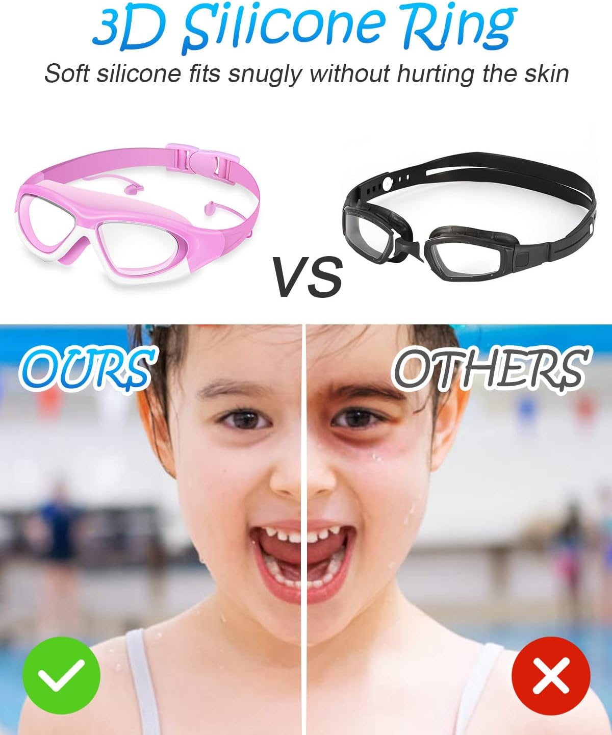 Thumbnail 1 de Victoper Kids Swimming Goggles 4-16 years