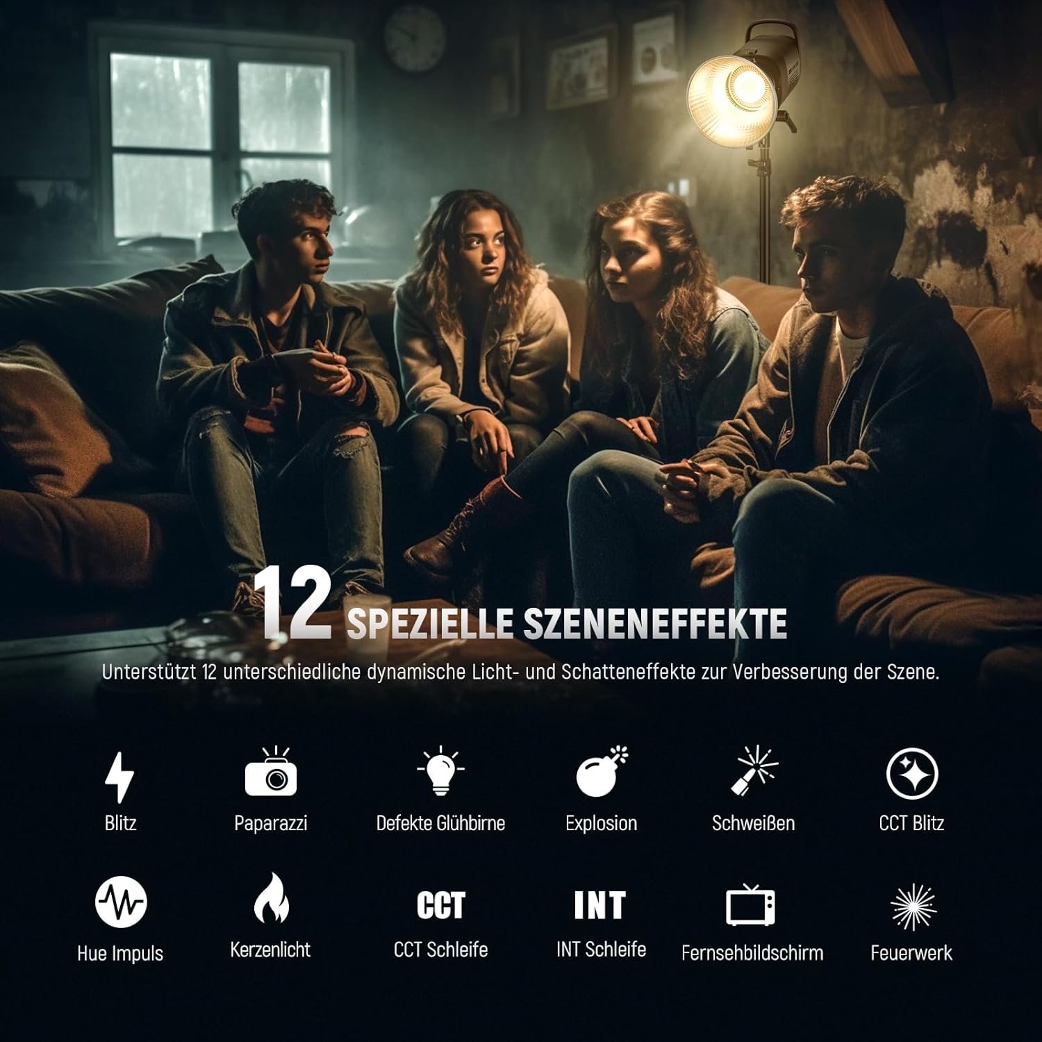 Thumbnail 4 de NEEWER CB60B 70W LED Videoleuchte: 2,4G Funk- & App-Steuerung, 2700–6500K, CRI 97+