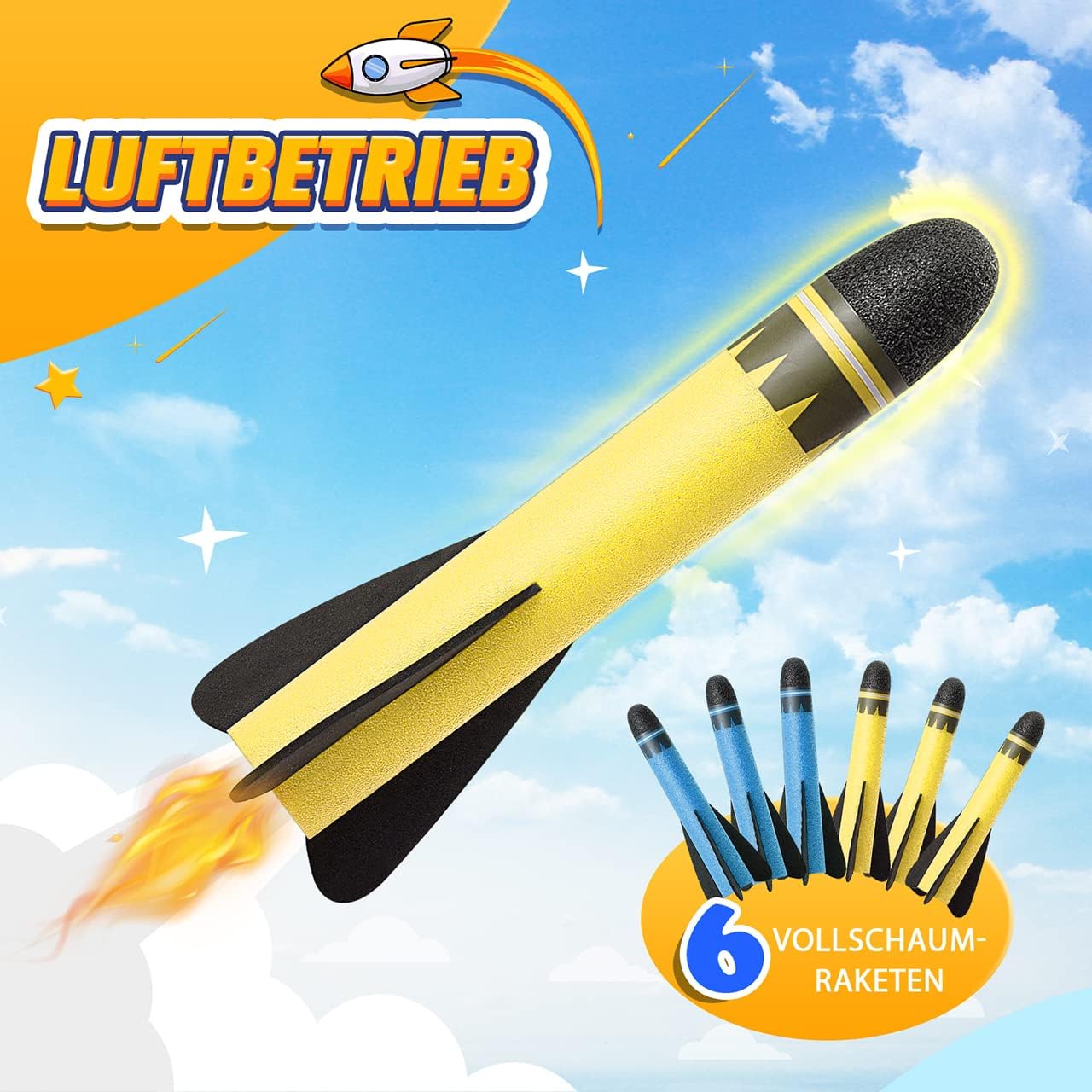 Thumbnail 3 de DejaNard Raketen Spielzeug Outdoor 3–12 Jahre