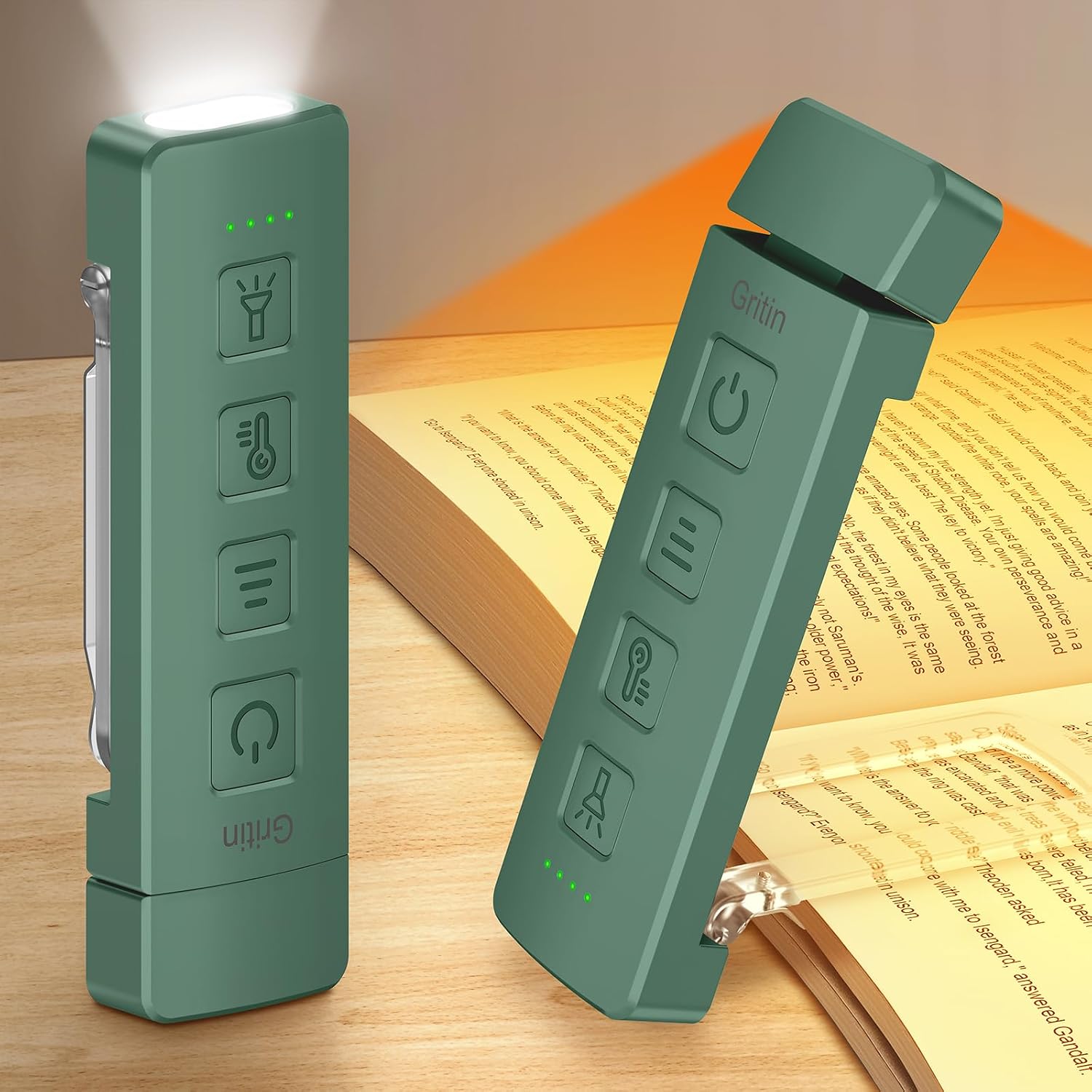 Detalle de Gritin G1316 Book Light with 7 Full-Spectrum LEDs and 6 Colour Temperatures
