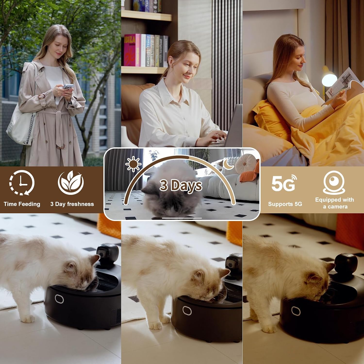 Thumbnail 3 de Catboxy Automatic Cat Feeder Wet Food