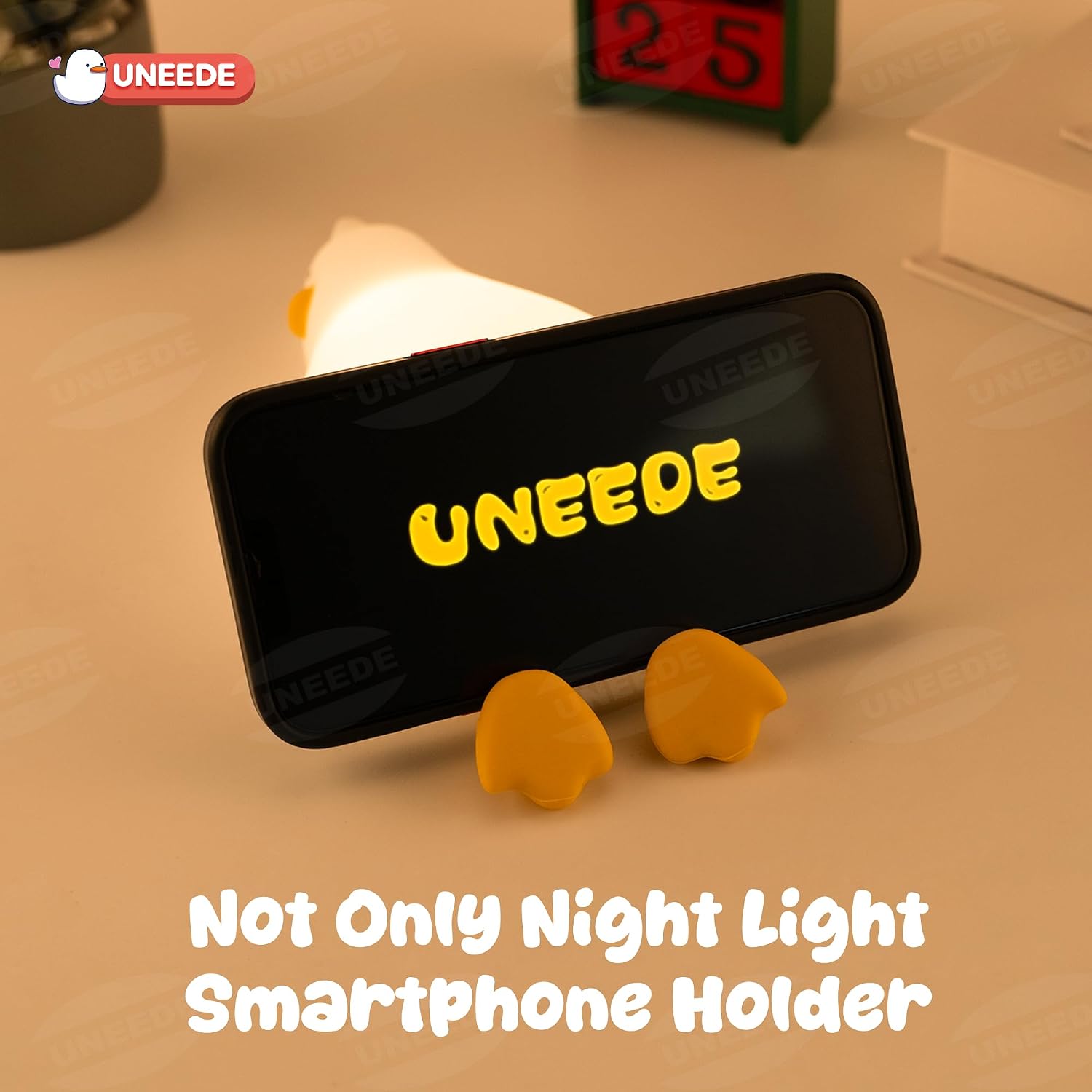 Thumbnail 3 de UNEEDE Lying Benson Duck Rechargeable Silicone Night Light, Dimmable