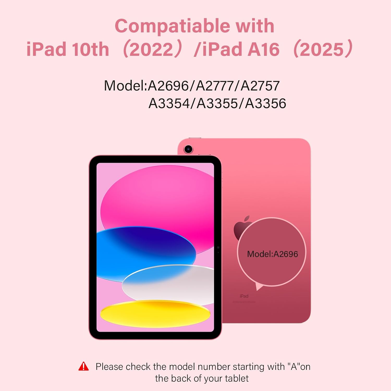 Detalle 2 de KBCASE Keyboard Detachable Case for iPad 10th (10.9" 2022) / iPad A16 11th (11" 2025) in Pink