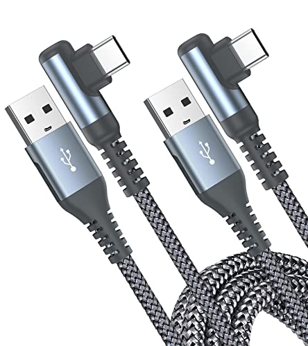 Detalle de AviBrex Cavo USB-C angolo retto 2 pezzi x 2 m, USB-C a USB-A 3,1A - Ricarica rapida e133