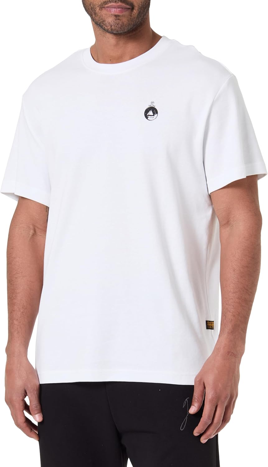 Detalle de G-Star Trims Back Gr R T T-Shirt Uomo – Pacco da 1