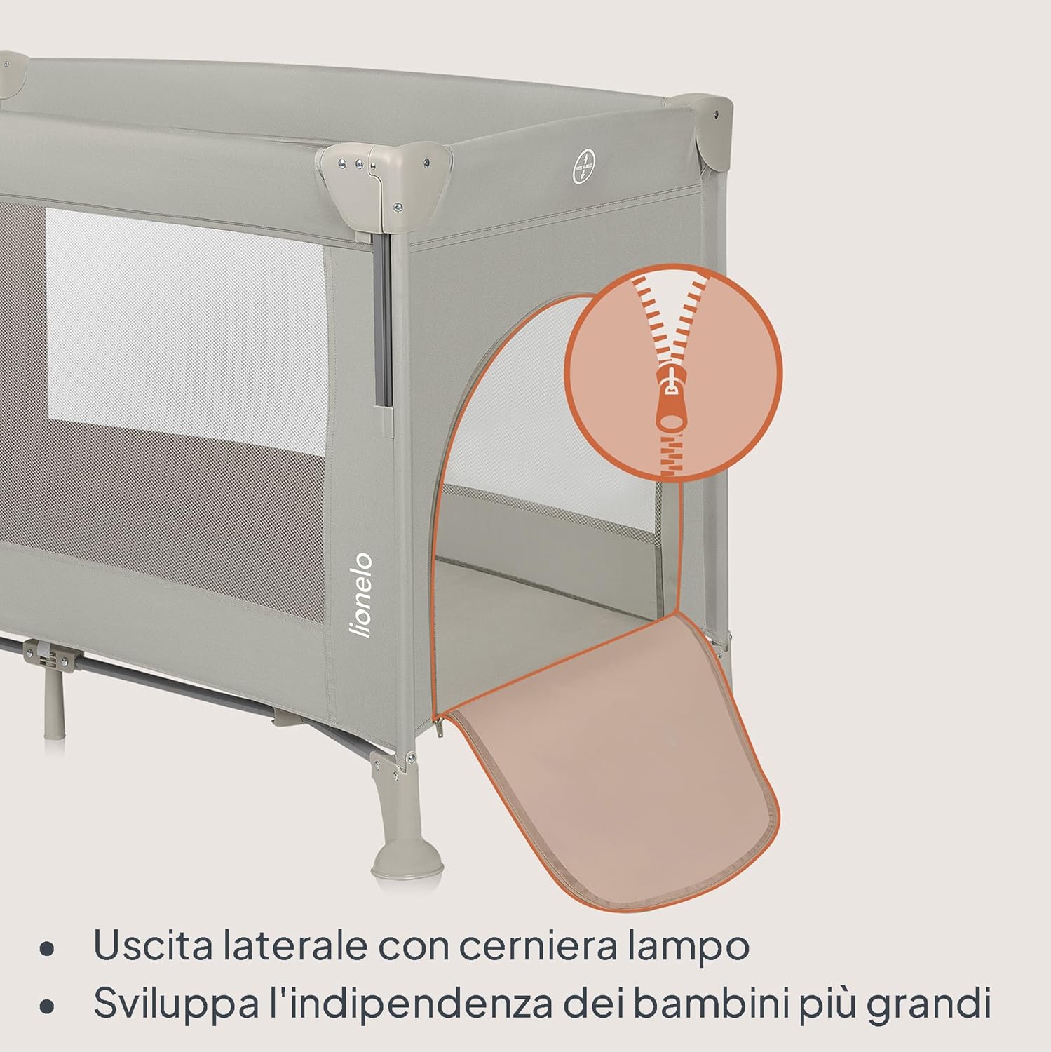 Thumbnail 4 de Lionelo Ellen Lettino da Viaggio 3 in 1: culla Co-Sleeping, lettino da viaggio e box gioco