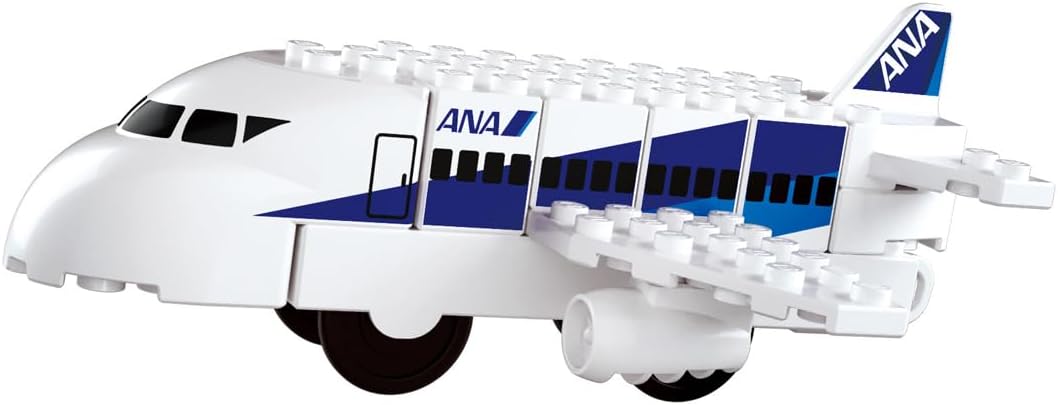 Detalle de タカラトミー トミカ・プラレールブロック ANA飛行場セット|プラスチック製・電池不要・3歳以上