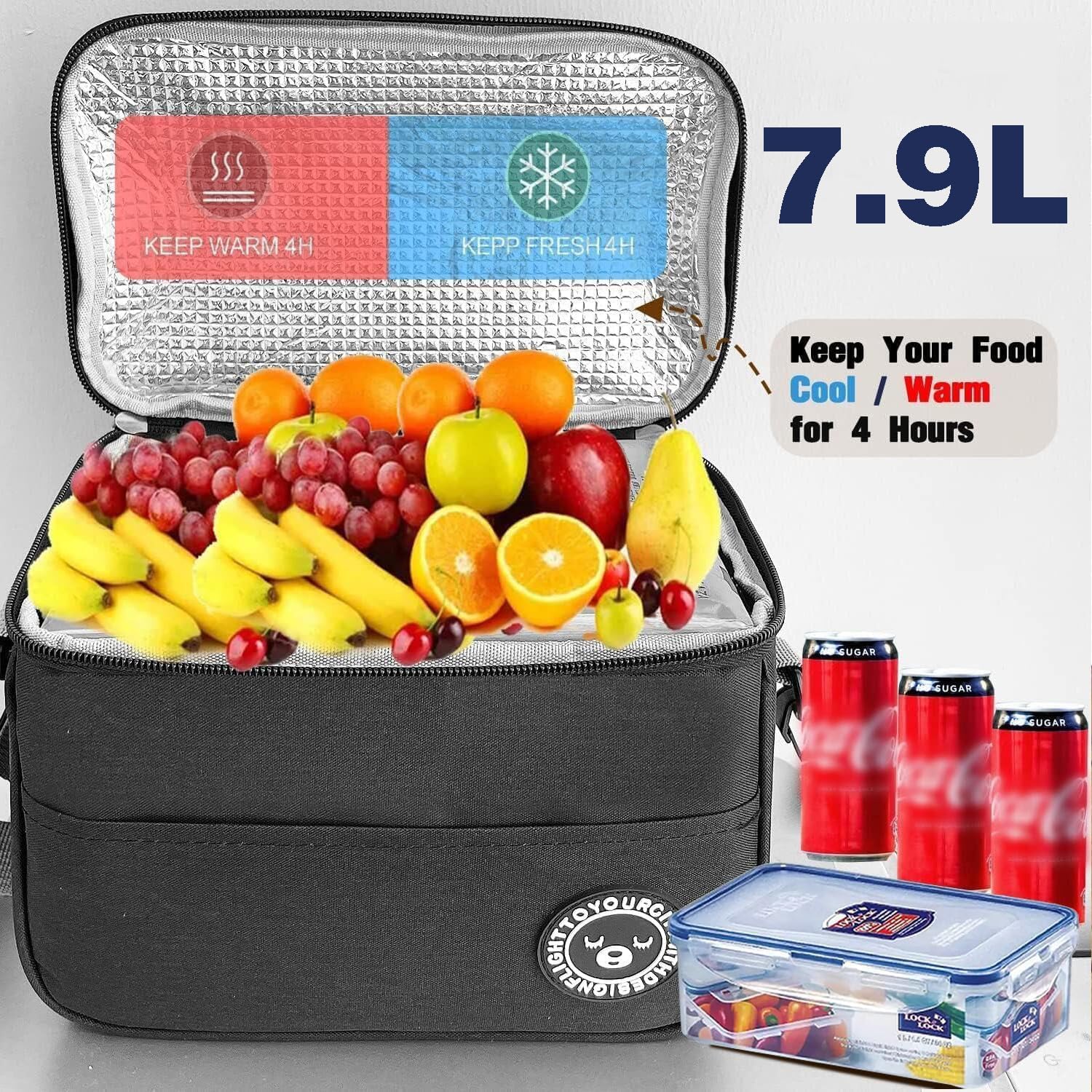 Thumbnail 1 de hzzycer Lunch Bag Insulated 7.9L