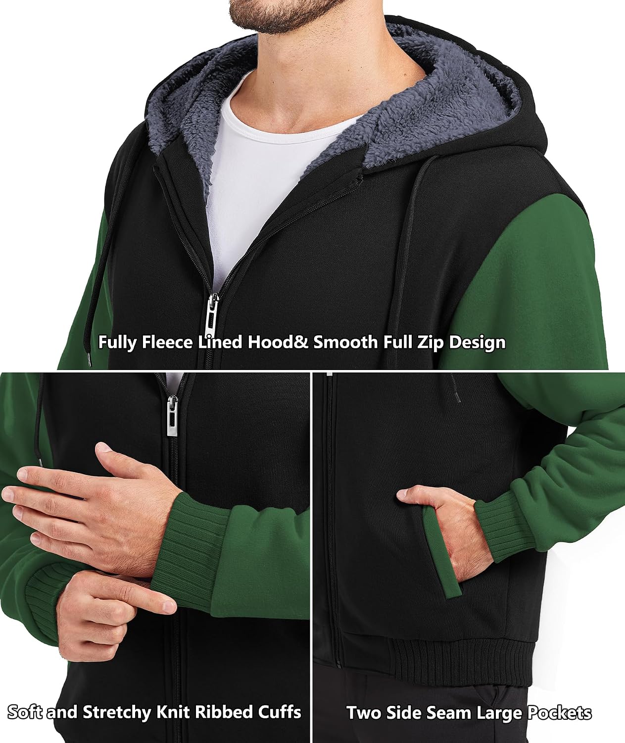 Thumbnail 4 de GEEK LIGHTING Men’s Fleece-Lined Zip Hoodie