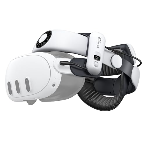 Detalle de BOBOVR S3 Pro: Batería Correa para la Cabeza con Enfriamiento, 10000 mAh intercambiable para Meta Quest 3/Quest 3S