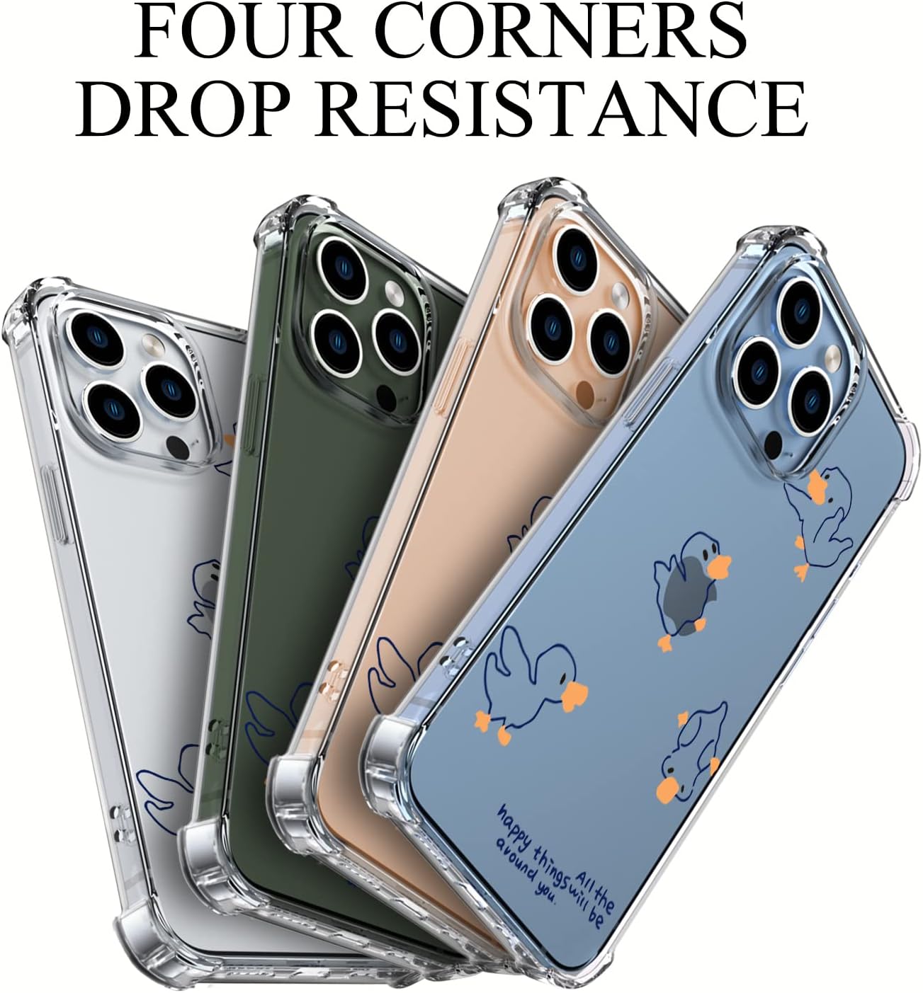 Thumbnail 2 de Wihytec iPhone 14-JJ2023056dfs Clear Duck TPU Case with Reinforced Corners