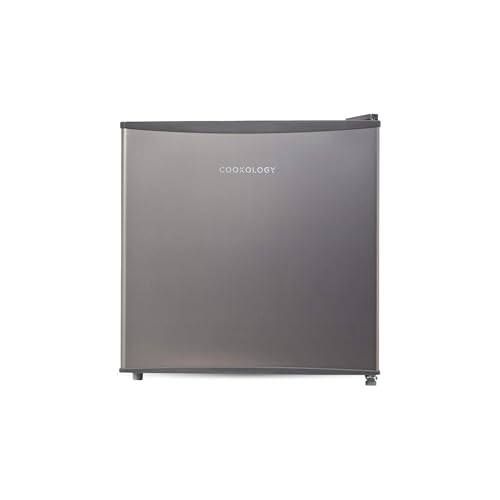 Detalle de Cookology 45L Tabletop Mini Fridge with Chiller Box - Stainless Steel