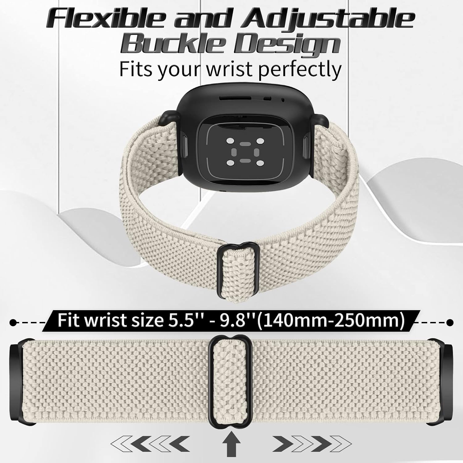 Thumbnail 3 de Tiptops Versa 4/Versa 3 5-pack nylon straps for Fitbit