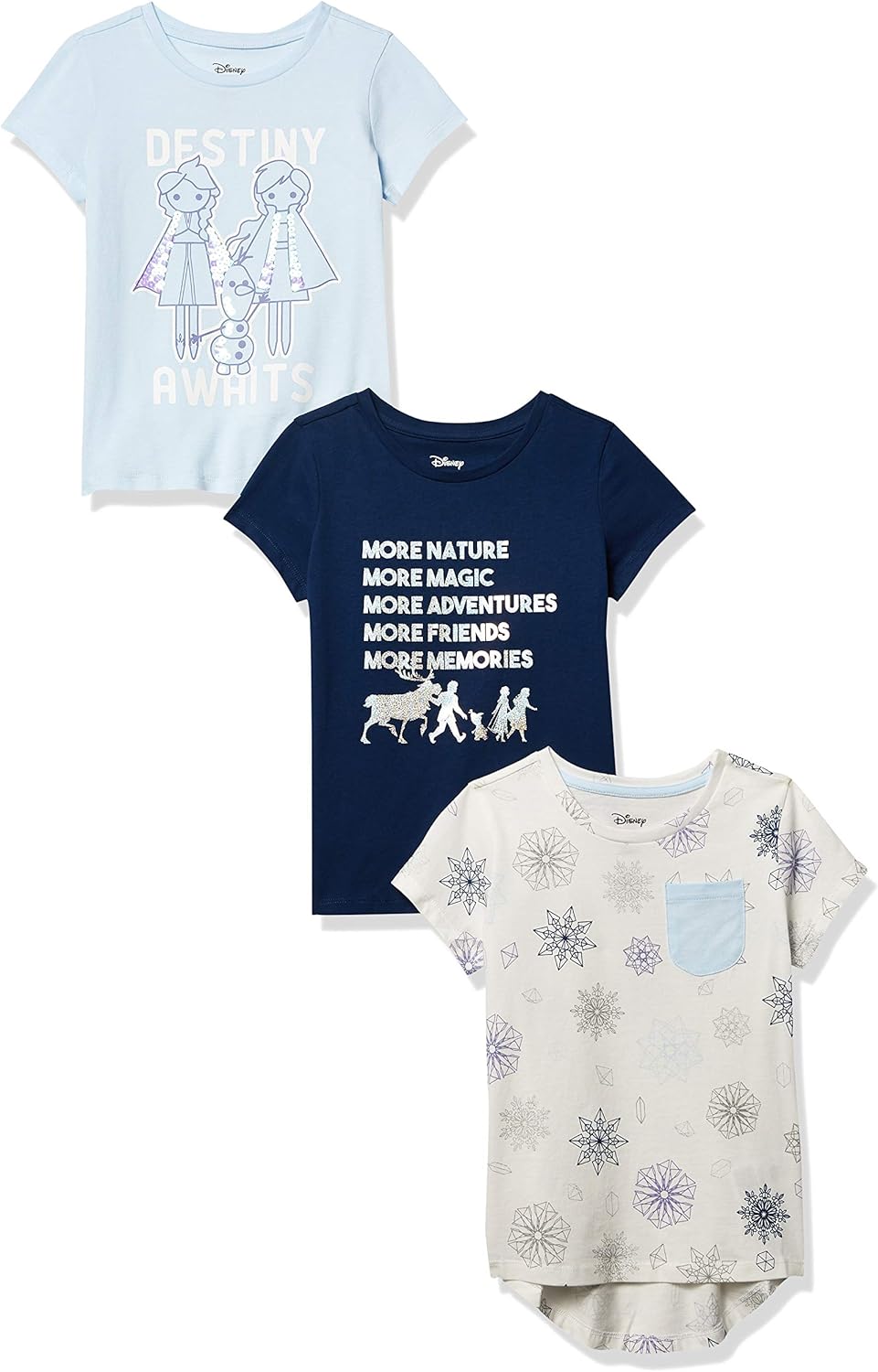 Thumbnail 6 de Amazon Essentials Disney | Marvel | Star Wars | Frozen | Princess Mädchen Kurzärmelige T-Shirts, Multi-Packs