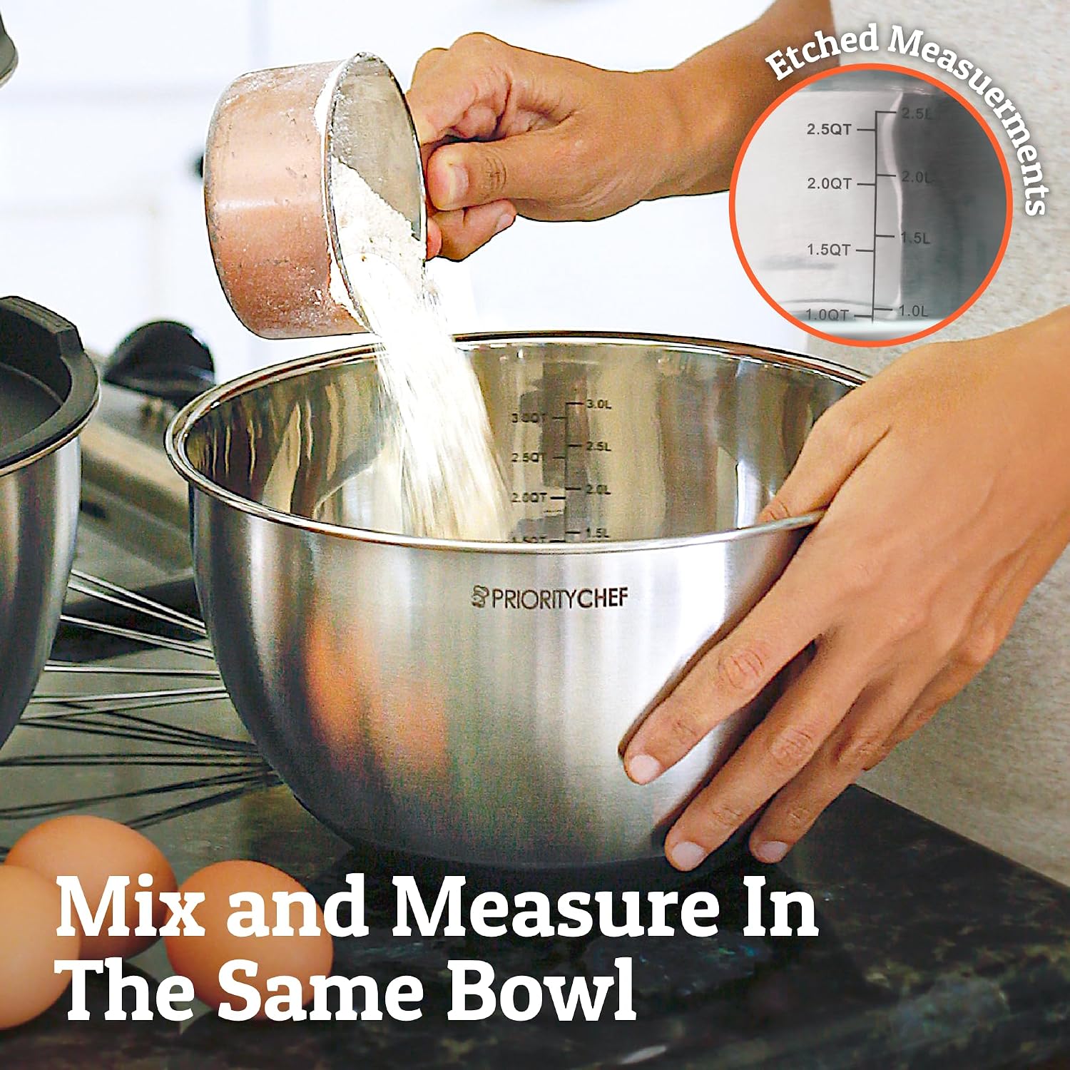 Thumbnail 4 de Priority Chef Premium Mixing Bowls 5 🍲