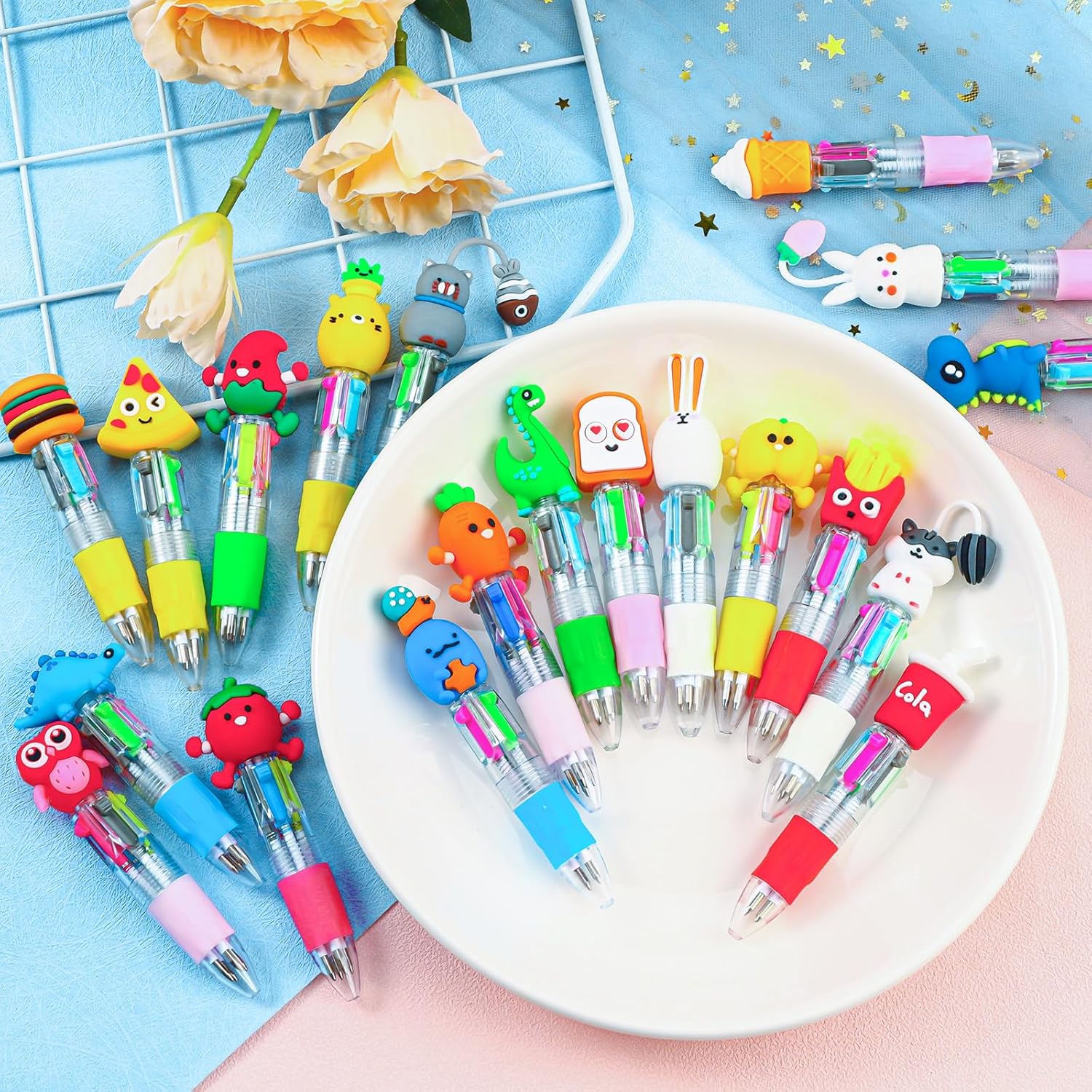 Thumbnail 6 de WIURGOHA 32pcs mini multicolour 4‑in‑1 pens