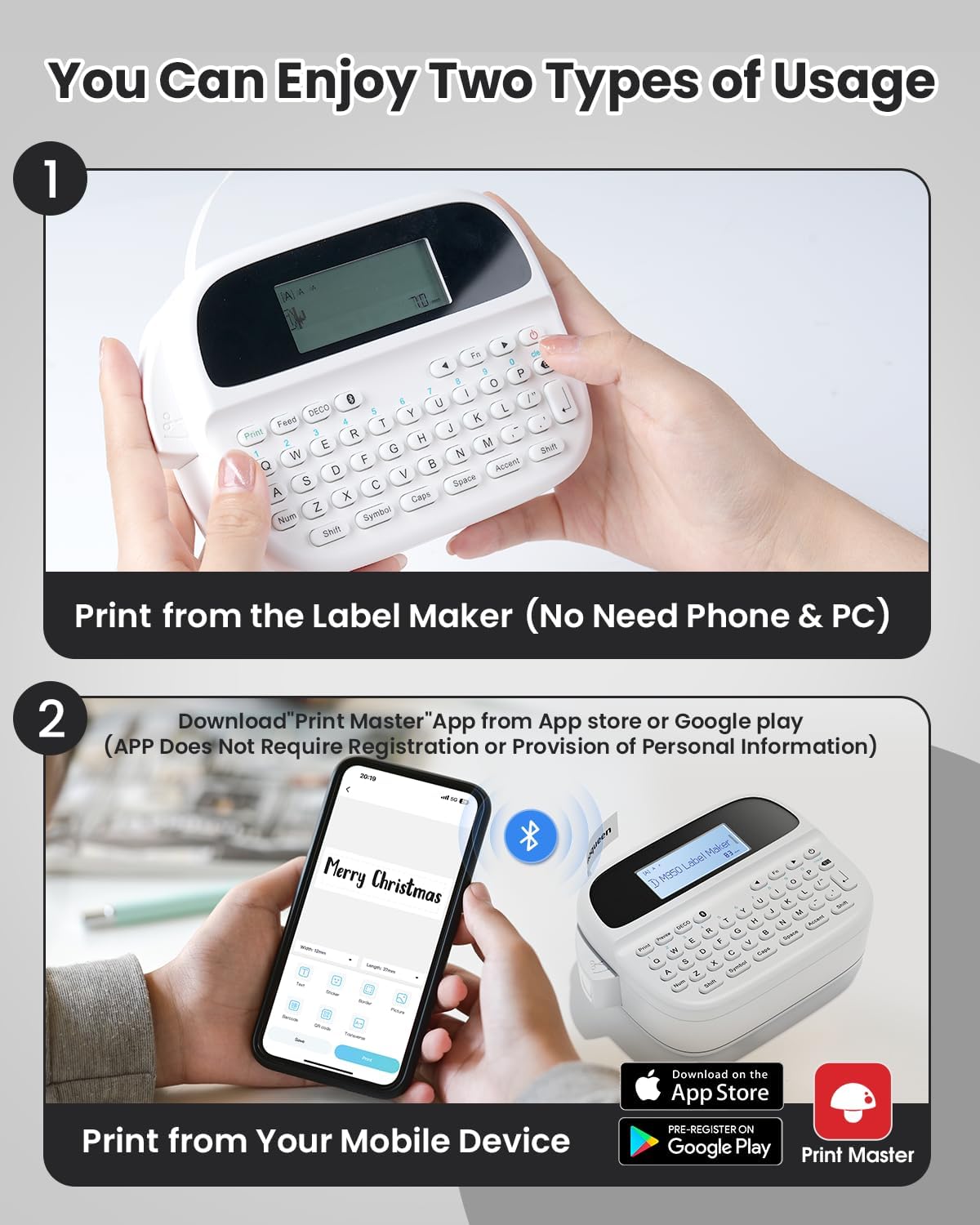 Thumbnail 2 de Phomemo M950 Étiqueteuse thermique 12 mm 📇